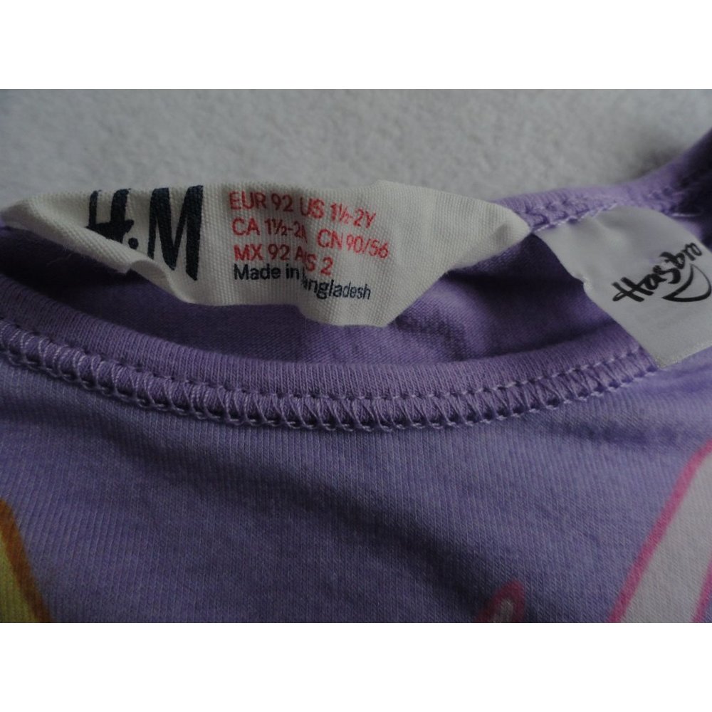 H & M My Little Pony Purple Celestia Tee - Size 18-24 Months - Picture 4 of 5